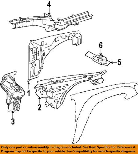 Jeep oem 55394107ac fender-side panel