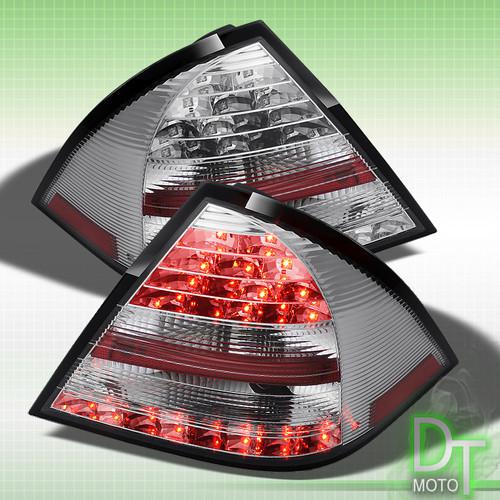 05-07 benz 4dr w203 c-class philip-led perform clear tail lights lamp left+right