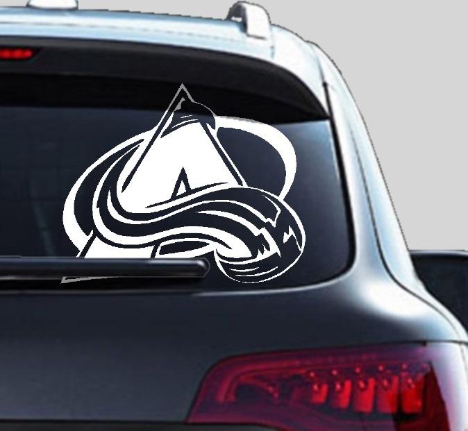 Nhl hockey teams vinyl decals car windows harley davidson colorado avalanche