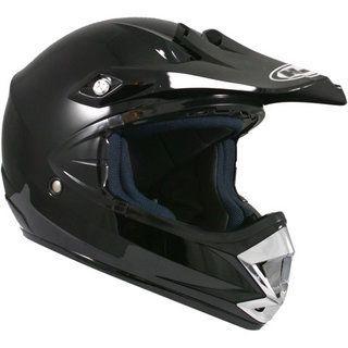 Hjc cl-x5 plain motocross helmet color: black