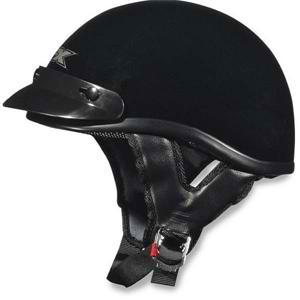 Afx fx-70 solid black beanie helmet