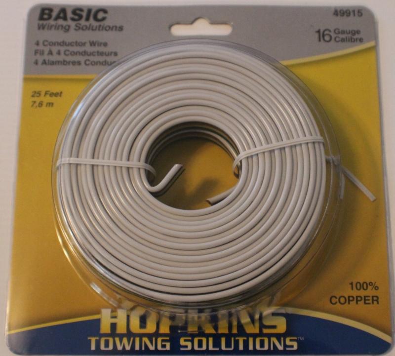 Hopkins - hoppy - 4 wire trailer wire - 25 ft. 16 gauge copper wire