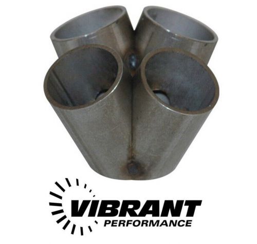 Vibrant 4 into 1 ss turbo mani collector for t25 t28 in flange 42mm pipe od 3in