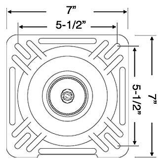 Springfield marine 1615201-ec - kingpin™ 7&#034; l x 7&#034; w x 3/4&#034; d e-coat steel