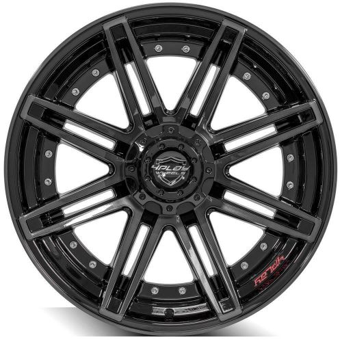 4play 4p08-22100-6d55-18bbt gen2 4p08 22x10 6x135mm &amp; 6x5.5&#034; -18et in gloss blk