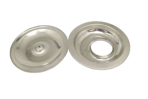 Sure seal 14&#034; aluminum air cleaner top and offset bottom 1-1/2&#034; drop base 5-1/8&#034;