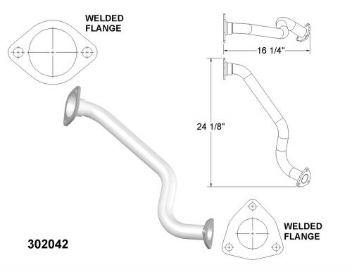 Front exhaust and tail pipes for 2008-2011 honda civic dx-g 1.8l l4 gas sohc