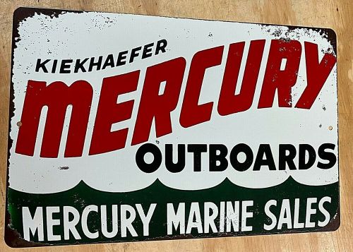 Mercury outboard motor marine sales 12&#034; x 18&#034; metal tin aluminum sign