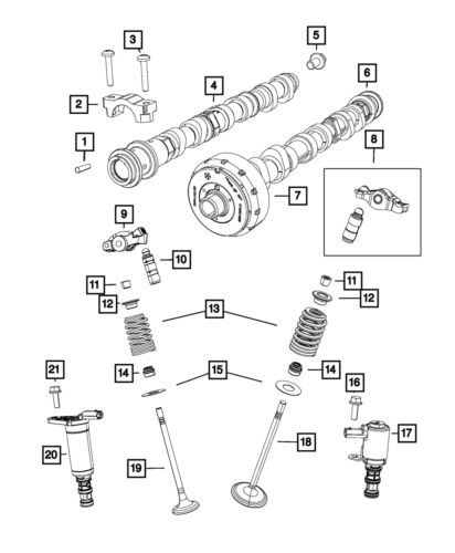 Genuine mopar valve lash adjuster 5047979aa