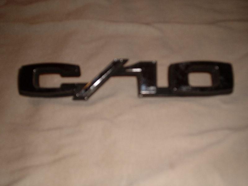 69 70 chevy truck fender emblem c/10 c 10 chrome oem nice original vintage usa