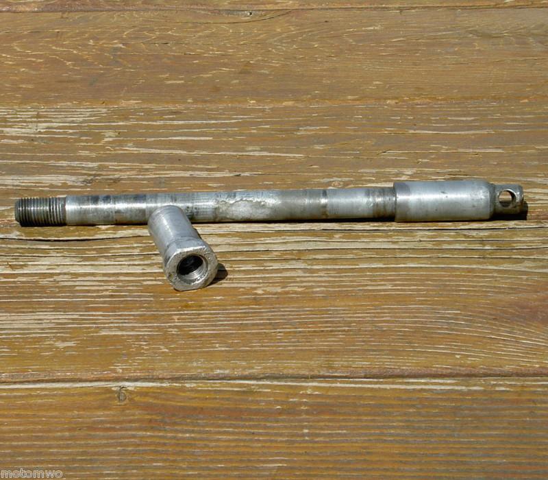 77 maico 400 440 250 aw front axle and nut ahrma vintage motocross