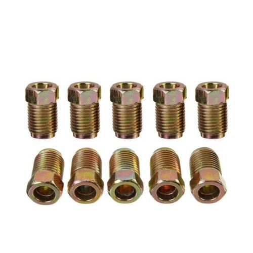 10 pcs / set brake pipe nut male metric 12mmx1.0mm nut galvanized 3/16 pipe