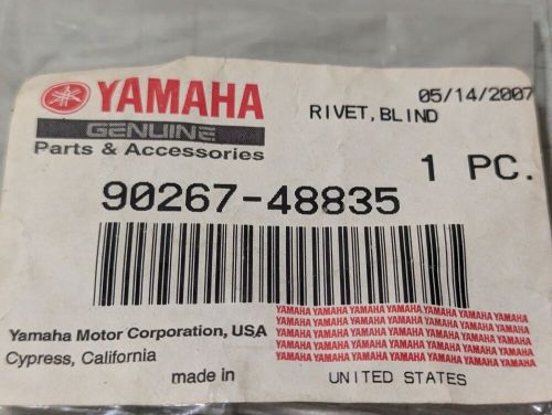Lot of 2 genuine yamaha blind rivets 90267-48835 new oem