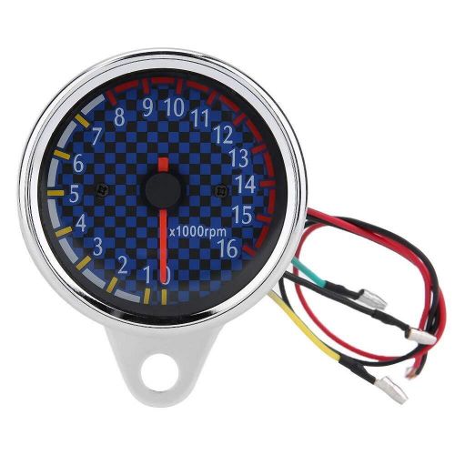 Motorcycle tachometer, 12v universal electronic tachometer gauge, 16000rpm...