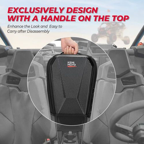 Center console seat bag+tablet device holder for can am maverick x3 max 2017-23