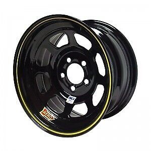 Aero race wheels 52-184730 black 15&#034; x 8&#034; 5 x 4.75&#034; bolt pattern 3&#034; back spacing