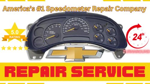 2006 chevrolet silverado instrument gauges cluster full repair service