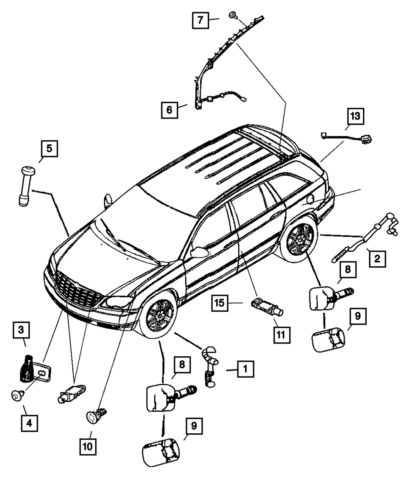 Genuine mopar battery temperature sensor 4686964ab