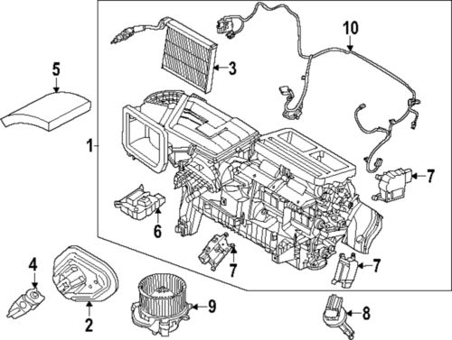 Genuine ford evaporator core pr3z-19860-a