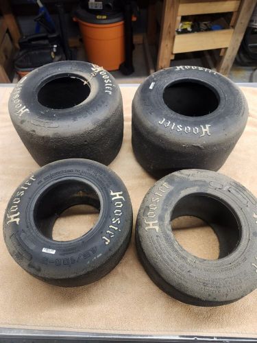 Good used set of hoosier r55racing go kart tires 7.10/11x5 and 4.50-10x5