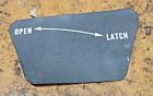 Piper tomahawk door latch placards inside, r.h &amp; l.h, p/n 582-974 &amp; 582-975, nos