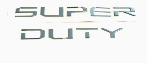 3d raised tailgate letter emblem for 2017-2019 f-250 f-350 super duty in chrome