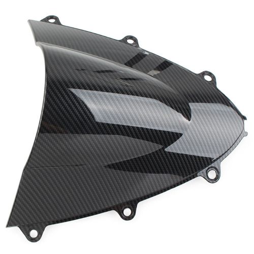 Double bubble windshield wind screen for honda cbr 1000 rr fireblade 08-11 black