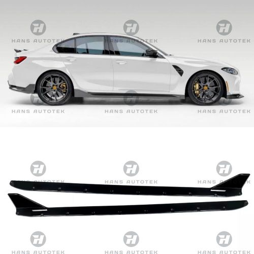 Performance style gloss black side skirts extension for bmw m3 m4 g80 g82 g83