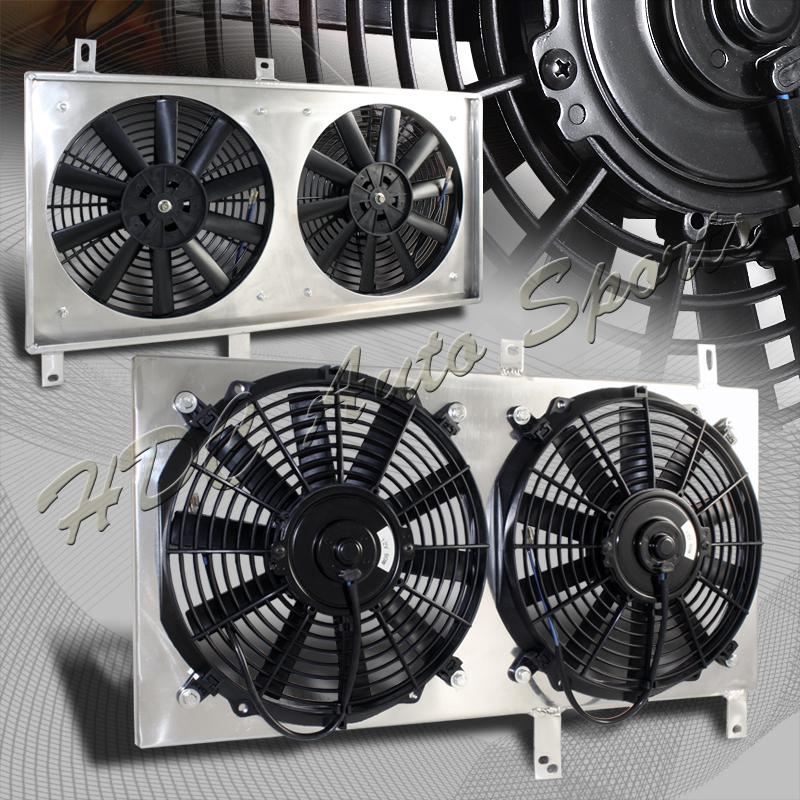 94-01 acura integra manual transmission aluminum cooling radiator fan shroud