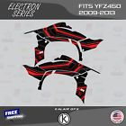 Graphics kit for yamaha yfz 450r 2009-2013 16 mil electron - red