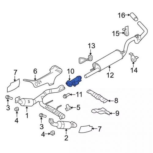 Genuine ford front pipe 9l3z-5a212-b