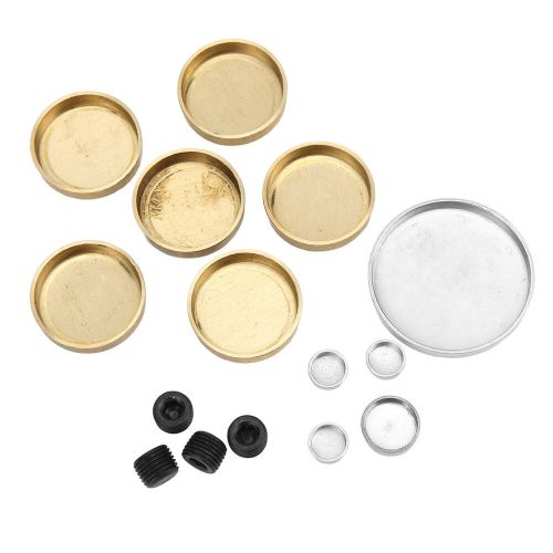 Brass freeze plug kit mpe‑108br for 255ci 260ci 289ci 302ci