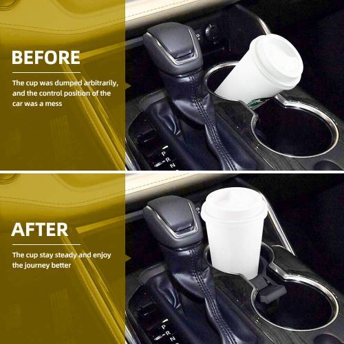 Center console cup holder insert divider upgrade for toyota highlander 2014-2019