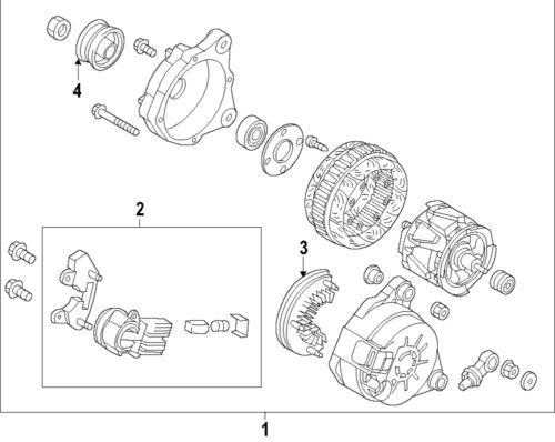 Genuine mazda rectifier pe01-18-w60