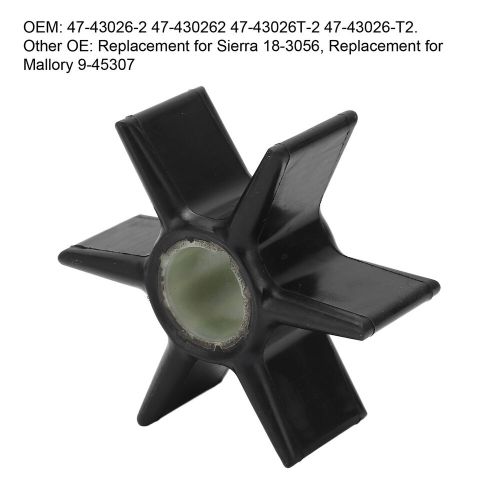 Outboard water pump impeller 47‑430262 nylon neoprene rubber replacement for