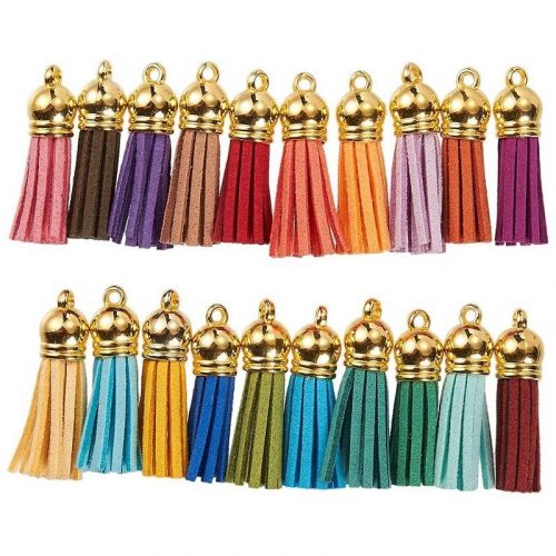 100pcs keychain tassels leather tassel jewelry making tassel anh3846-