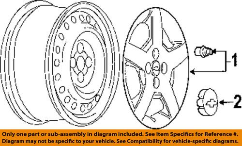 Chevrolet gm oem 9595091 wheels-wheel cover