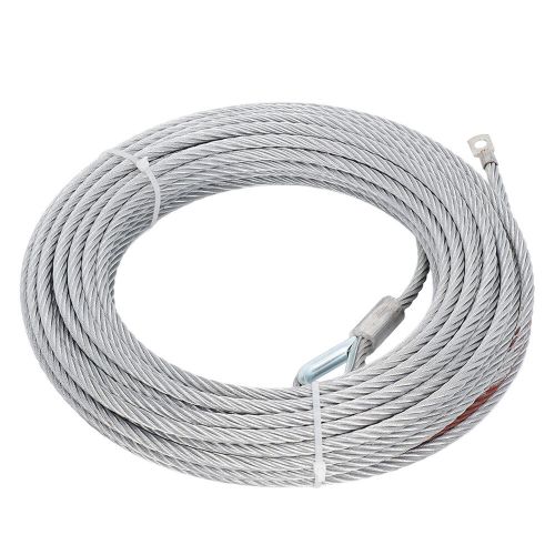 ✈12000lbs towing winch cable stainless steel wire rope 9.1mm diameter 24m length