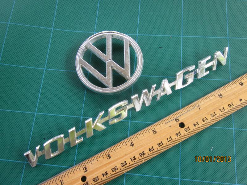 1960 s  - 1970 s volkswagen engine cover emblem & logo vintage beetle bug...nice