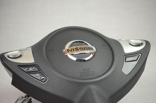 2016-2019 nissan sentra left driver steering wheel airbag black genuine oem