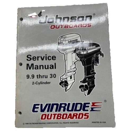 1996 johnson evinrude outboard 9.9 10 15 20 25 30 35 service repair manual ska22