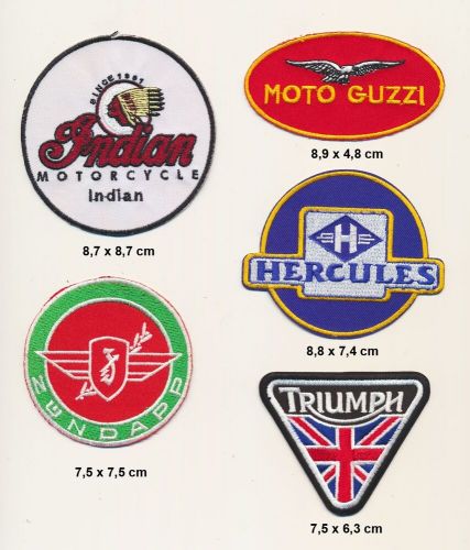 Indian hercules patches patches b-stock set 5 piece motorcycle motorcycle b090-