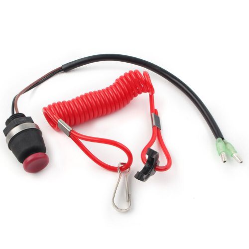 Boat kill switch tether cord lanyard for marine mercury tohatsu outboard engine