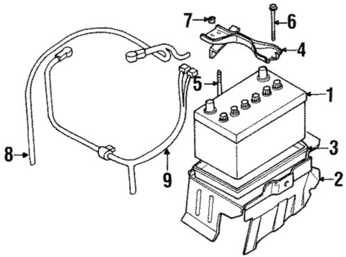 Genuine honda negative cable 8-97367-074-0