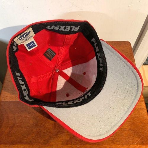 Vintage 90s ford red fitted hat crown ford flexfit