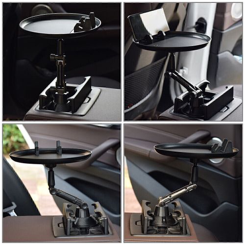 For eating with cell phone slot coffee stand food tray car cup holder tray table