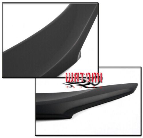 For 16-17 honda civic sedan 4dr factory style rear trunk spoiler lip wing black