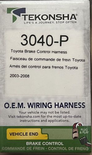 Tekonsha 3040-p brake control wire harness 2003-2008 toyota