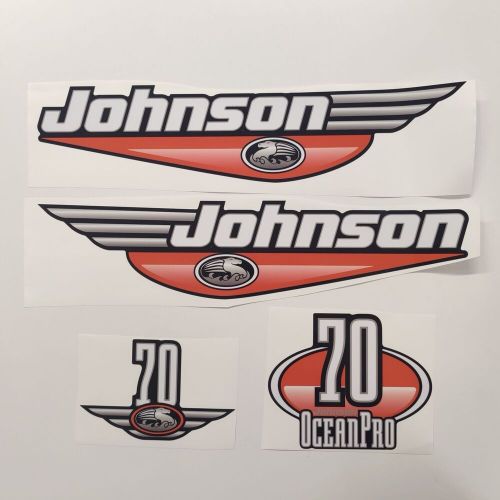 Johnson 70 ocean pro red (92-00) outboard decal aufkleber adesivo sticker set