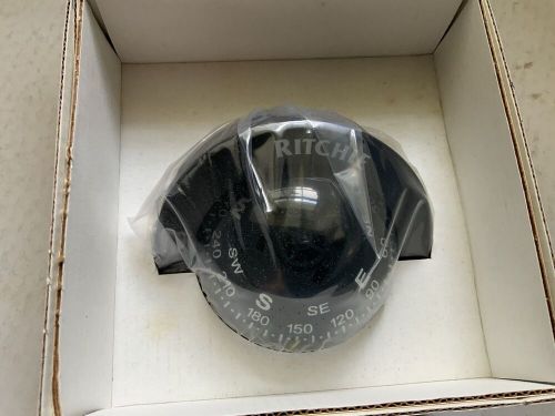 Ritchie s-53 explorer marine compass, surface mount, black old stock